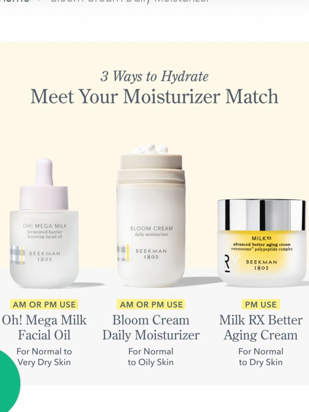 ❗️Beekman 1802 Bloom Cream Daily Moisturizer NWT $68! - Picture 3 of 10